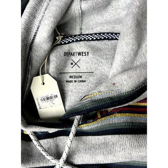 NWT Buckle Department West striped hoodie size M - Picture 3 of 5